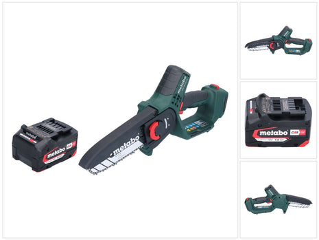 Metabo MS 18 LTX 15 cordless pruning saw 18 V 15 cm 5 m/s + 1x rechargeable battery 4.0 Ah - without charger