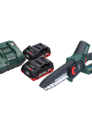 Metabo MS 18 LTX 15 sega da potatura a batteria 18 V 15 cm 5 m/s + 2x batteria ricaricabile 4,0 Ah + caricatore