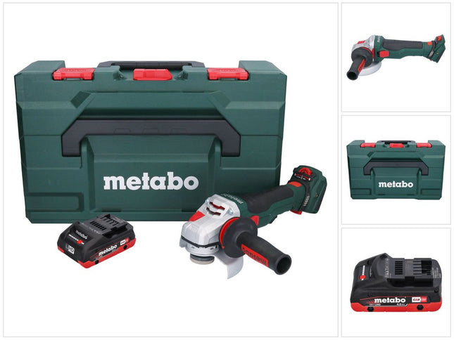Metabo WVB 18 LTX BL 15-125 Quick cordless angle grinder 18 V 125 mm brushless + 1x rechargeable battery 4.0 Ah + metaBOX - without charger