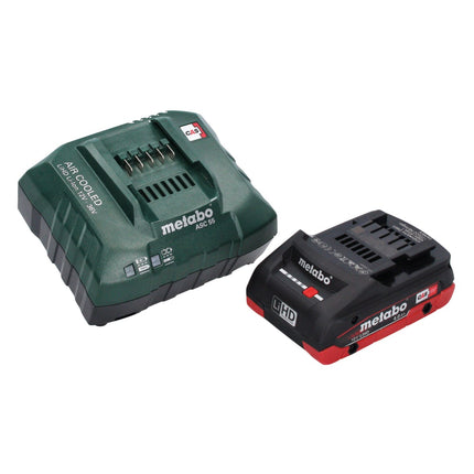 Metabo WVB 18 LTX BL 15-125 Szybka akumulatorowa szlifierka kątowa 18 V 125 mm bezszczotkowa + 1x akumulator 4,0 Ah + ładowarka + metaBOX