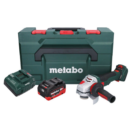 Metabo WVB 18 LTX BL 15-125 Szybka akumulatorowa szlifierka kątowa 18 V 125 mm bezszczotkowa + 1x akumulator 8,0 Ah + ładowarka + metaBOX