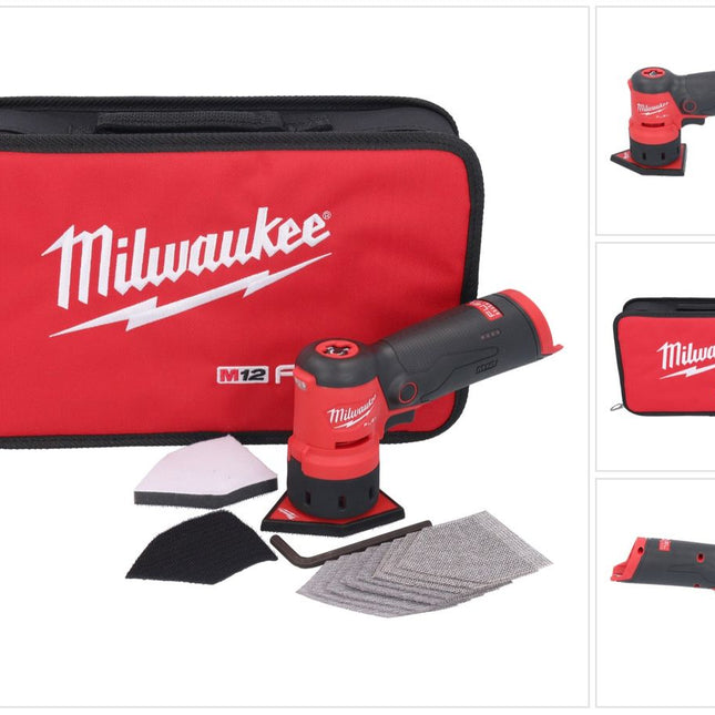 Milwaukee Milwaukee M12 FDSS-0B Ponceuse delta sans fil 12 V 88,8 x 63,5 mm Solo ( 4933479680 ) - sans batterie, sans chargeur de batterie