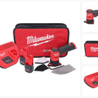 Milwaukee M12 FDSS-252B Akku Punktschleifer 12 V 88,8 x 63,5 mm + 2x Akku 2,5 Ah + Ladegerät