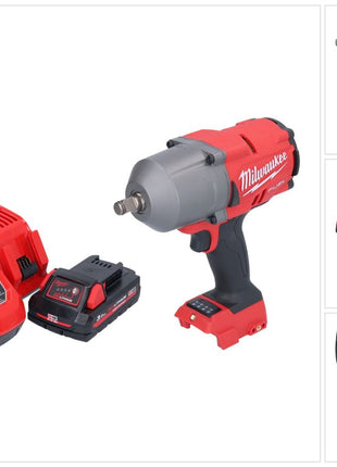 Clé à chocs sans fil Milwaukee M18 FHIWF12-301 18 V 1356 Nm 1/2" brushless + 1x batterie 3,0 Ah + chargeur