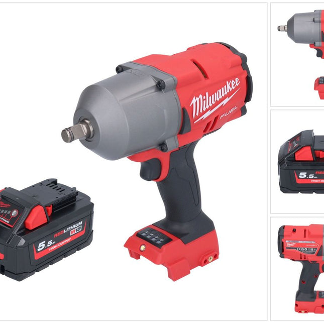 Milwaukee M18 FHIWF12-551 llave de impacto inalámbrica 18 V 1356 Nm 1/2" sin escobillas + 1x batería 5,5 Ah - sin cargador