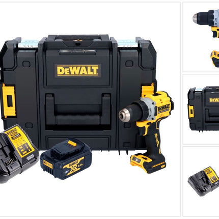 DeWalt DCD 800 M1T Akku Bohrschrauber 18 V 90 Nm Brushless + 1x Akku 4,0 Ah + Ladegerät + TSTAK