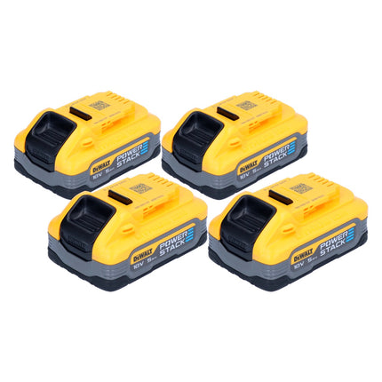 Kit de baterías DeWalt DCBP 518 H4 4x baterías Powerstack 18 V 5,0 Ah / 5000 mAh XR Li-Ion - con indicador de carga