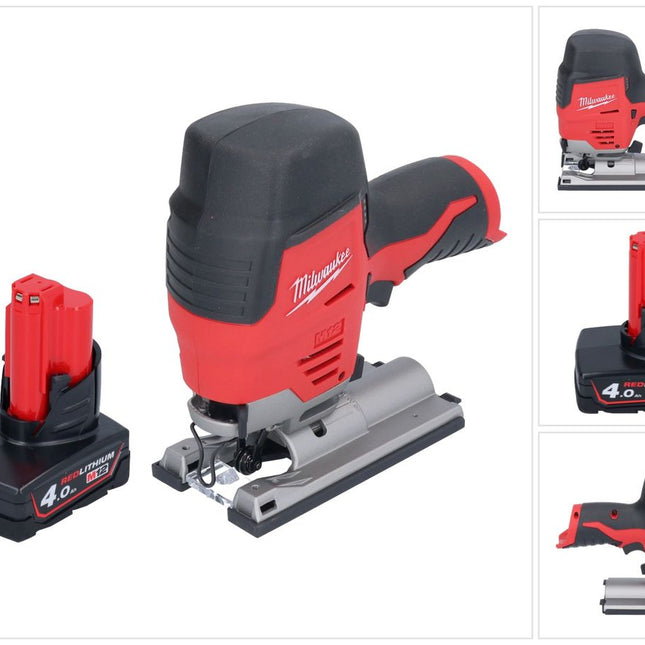 Sierra de calar sin cable Milwaukee M12 JS-401 12 V + 1x batería 4,0 Ah - sin cargador