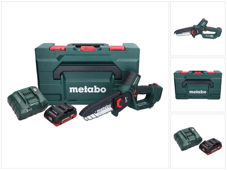 Metabo MS 18 LTX 15 cordless pruning saw 18 V 15 cm 5 m/s + 1x rechargeable battery 4.0 Ah + charger + metaBOX