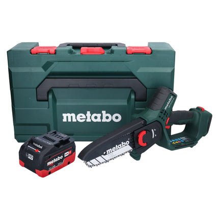 Metabo MS 18 LTX 15 sega da potatura a batteria 18 V 15 cm 5 m/s + 1x batteria ricaricabile 5,5 Ah + metaBOX - senza caricabatterie