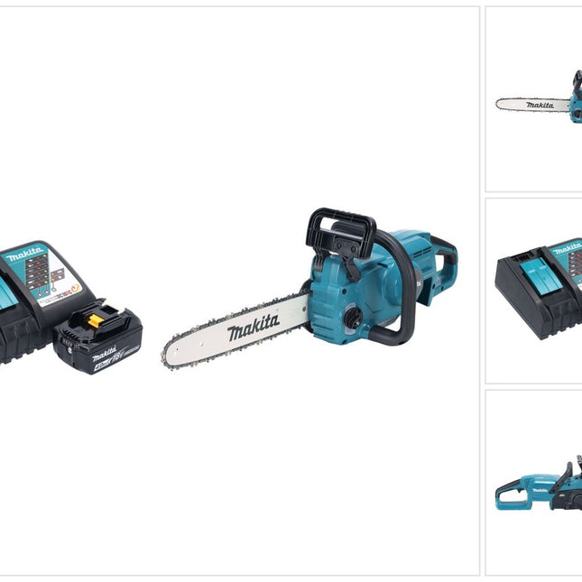 Makita DUC 357 RMX2 Motosega a batteria 18 V 35 cm 7,7 m/s Brushless + 1x batteria 4,0 Ah + caricabatterie