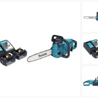 Makita DUC 357 RM2X2 Cordless chainsaw 18 V 35 cm 7.7 m/s Brushless + 2x battery 4.0 Ah + charger