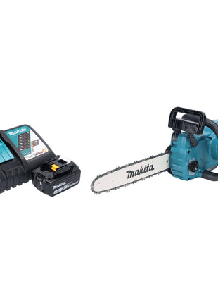 Makita DUC 357 RTX2 Cordless chainsaw 18 V 35 cm 7.7 m/s Brushless + 1x battery 5.0 Ah + charger