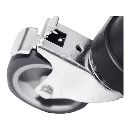 Qbrick System ONE Piattaforma di trasporto impilabile 745 x 510 x 180 mm con ruote girevoli in metallo e freno