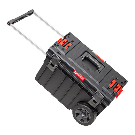 Qbrick System ONE Trolley Vario empilable 605 x 405 x 345 mm 44 l IP66 avec roulettes sur axe métallique