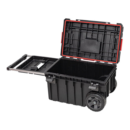 Qbrick System ONE Trolley Vario sztaplowany 605 x 405 x 345 mm 44 litry IP66 z kółkami na metalowej osi
