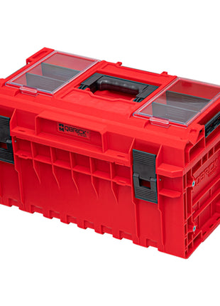 Qbrick System ONE 350 2.0 Profi RED ULTRA HD Custom Werkzeugkoffer modularer Organizer 585 x 385 x 320 mm 38 l stapelbar IP66