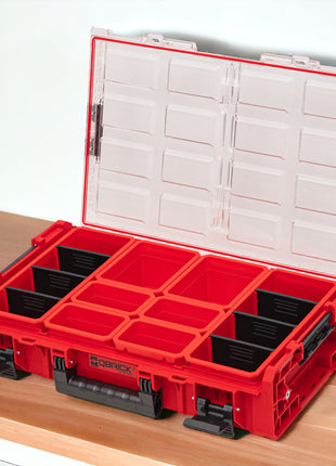 Qbrick System ONE Organizer XL 2.0 ROJO ULTRA HD Personalizado 582 x 387 x 131 mm 13,5 l IP66 con 8 inserciones y 6 divisores