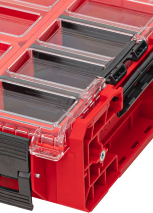 Qbrick System ONE Organizer XL 2.0 RED ULTRA HD Custom 582 x 387 x 131 mm 13,5 l IP66 z 8 wkładkami i 6 przegrodami