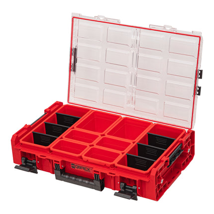 Qbrick System ONE Organizador XL 2.0 RED ULTRA HD Custom 582 x 387 x 131 mm 13,5 l IP66 con 8 encastres y 6 separadores