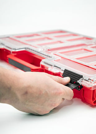 Qbrick System ONE Organiser L 2.0 RED ULTRA HD stackable 531 x 379 x 77 mm 6 l IP66 with 10 inlays