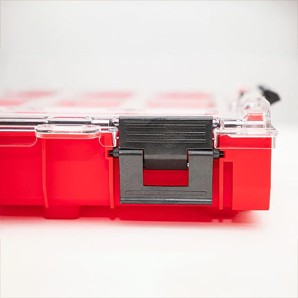 Qbrick System ONE Organizer L 2.0 RED ULTRA HD sztaplowany 531 x 379 x 77 mm 6 l IP66 z 10 wkładami