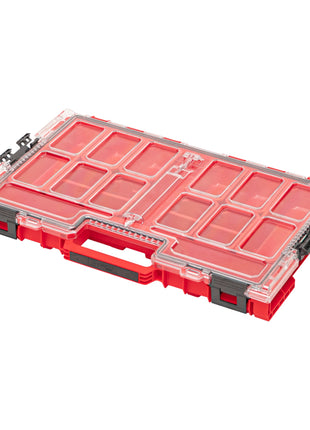 Qbrick System ONE Organiser L 2.0 RED ULTRA HD stackable 531 x 379 x 77 mm 6 l IP66 with 10 inlays