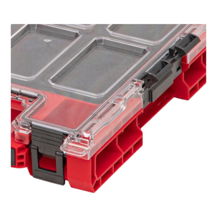 Qbrick System ONE Organiser M MFI RED ULTRA HD impilabile 365 x 265 x 77 mm 2,5 l IP66 con inserto in schiuma