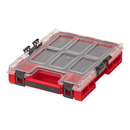 Qbrick System ONE Organiser M MFI RED ULTRA HD impilabile 365 x 265 x 77 mm 2,5 l IP66 con inserto in schiuma