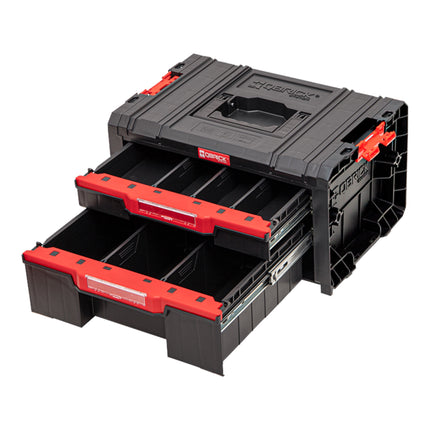 Qbrick System PRO Drawer 2 Toolbox 2.0 Basic stackable 450 x 310 x 244 mm 4.5 l 9.5 l IP54 with two drawers 5 dividers