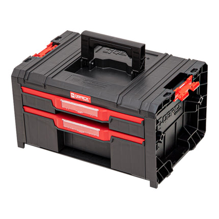 Qbrick System PRO Drawer 2 Toolbox 2.0 Basic stackable 450 x 310 x 244 mm 4.5 l 9.5 l IP54 with two drawers 5 dividers