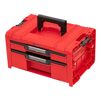 Qbrick System PRO Drawer 2 Toolbox 2.0 Expert RED ULTRA HD Toolbox 450 x 310 x 244 mm 14 l stackable IP54 with 2 drawers