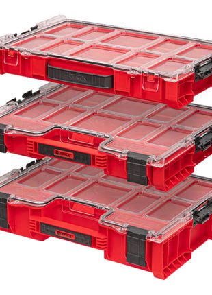 Qbrick System PRO Organiser 300 RED ULTRA HD stackable 452 x 358 x 110 mm 9 l IP54 with 8 inlays