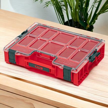 Qbrick System PRO Organizer 300 RED ULTRA HD empilable 452 x 358 x 110 mm 9 l IP54 avec 8 inlays