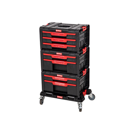 Qbrick System PRO Drawer Workshop Set 1 2.0 + 2x Drawer 2 Toolbox + 1x Drawer 3 Toolbox + Rollboard