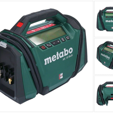 Metabo AK 18 Multi Battery Compressor 18 V 11 bar Solo ( 600794850 ) - senza batteria, senza caricabatterie