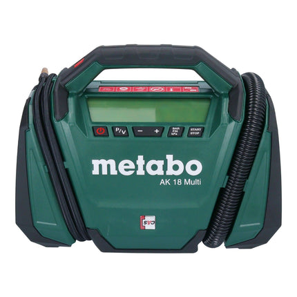 Metabo AK 18 Multi Battery Compressor 18 V 11 bar Solo ( 600794850 ) - senza batteria, senza caricabatterie