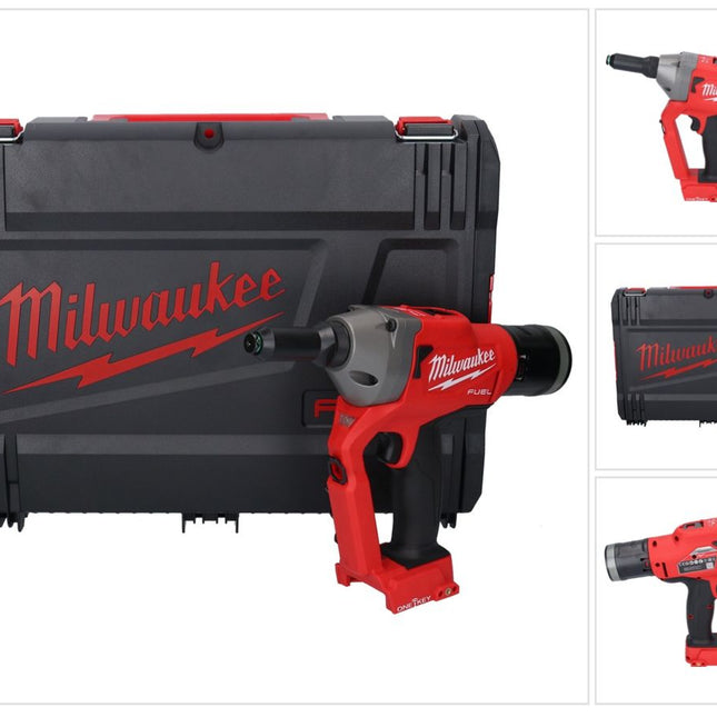 Rivettatrice cieca a batteria Milwaukee M18 ONEFPRT-0X 18 V 20 kN Brushless ( 4933478601 ) + HD Box - senza batteria, senza caricabatterie
