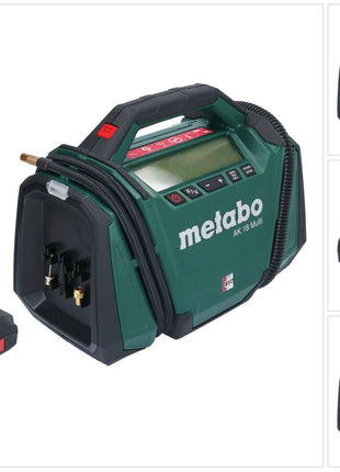 Compressore a batteria Metabo AK 18 Multi 18 V 11 bar + 1x batteria 2,0 Ah - senza caricabatteria