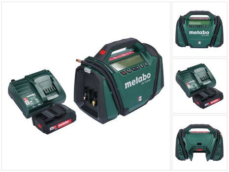 Metabo AK 18 Compresor multibatería 18 V 11 bar + 1x batería 2,0 Ah + cargador