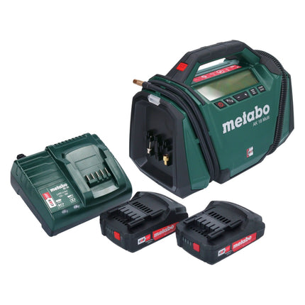 Metabo AK 18 Multi cordless compressor 18 V 11 bar + 2x rechargeable battery 2.0 Ah + charger
