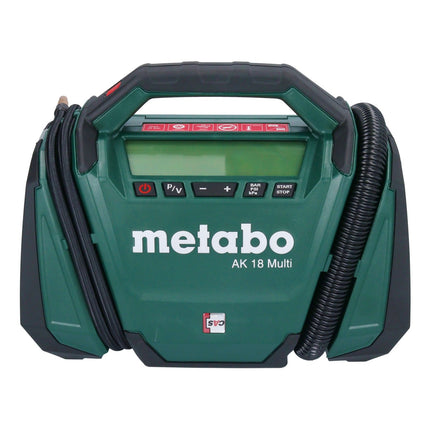 Metabo AK 18 Multi cordless compressor 18 V 11 bar + 2x rechargeable battery 2.0 Ah + charger