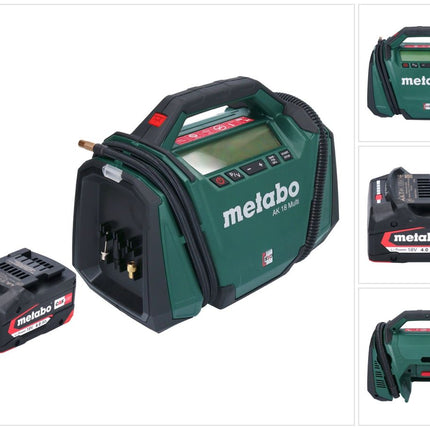 Metabo AK 18 Multi compresor sin cable 18 V 11 bar + 1x batería recargable 4,0 Ah - sin cargador