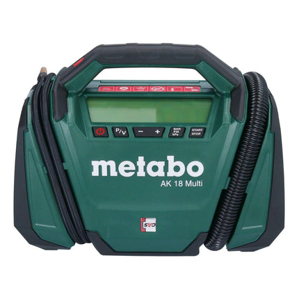 Metabo AK 18 Compresseur à batterie multiple 18 V 11 bar + 1x batterie 4,0 Ah + chargeur