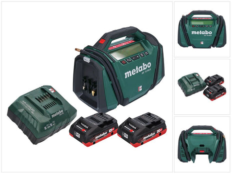 Kompresor akumulatorowy Metabo AK 18 Multi 18 V 11 bar + 2x akumulator 4,0 Ah + ładowarka