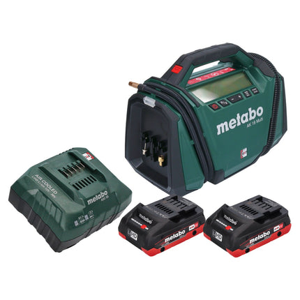 Metabo AK 18 Multi cordless compressor 18 V 11 bar + 2x battery pack 4.0 Ah + charger