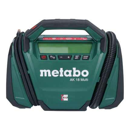 Metabo AK 18 Multi cordless compressor 18 V 11 bar + 2x battery pack 4.0 Ah + charger