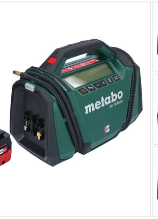 Kompresor akumulatorowy Metabo AK 18 Multi 18 V 11 bar + 1x akumulator 5,5 Ah - bez ładowarki