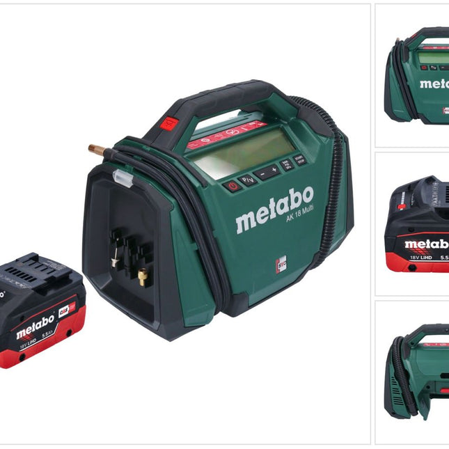 Metabo AK 18 Multi Akku Kompressor 18 V 11 bar + 1x Akku 5,5 Ah - ohne Ladegerät