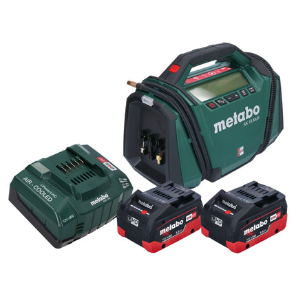 Compressore a batteria Metabo AK 18 Multi 18 V 11 bar + 2x batteria ricaricabile 5,5 Ah + caricatore